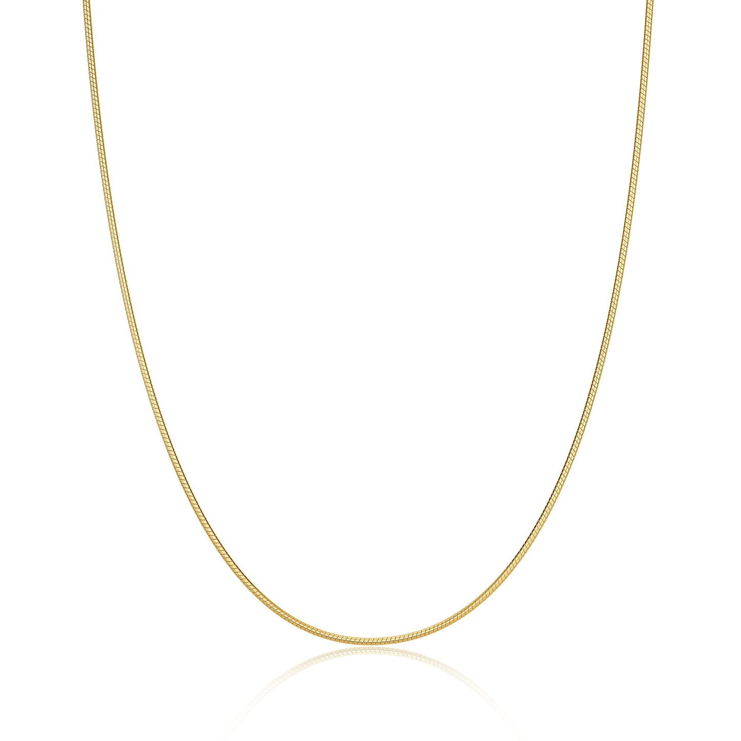 DEARMAY 14K Gold Filled Herringbone Chain Necklace for Women – 1.5MM, 16"